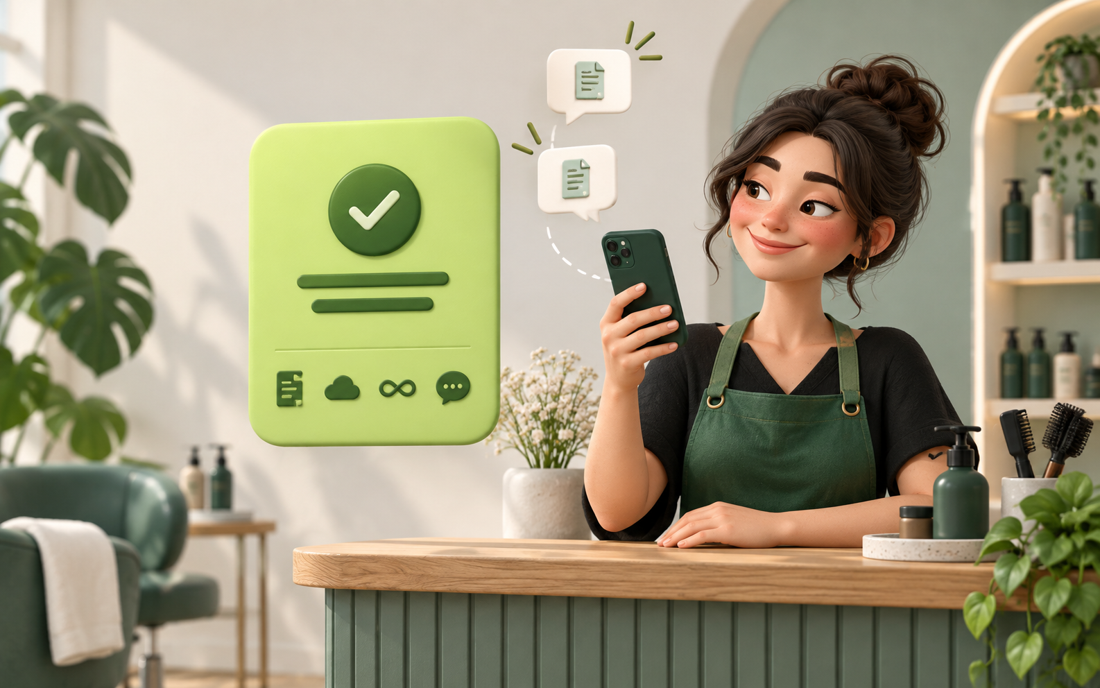 Szolgáltató, aki telefonról küldi el a digitális nyugtát